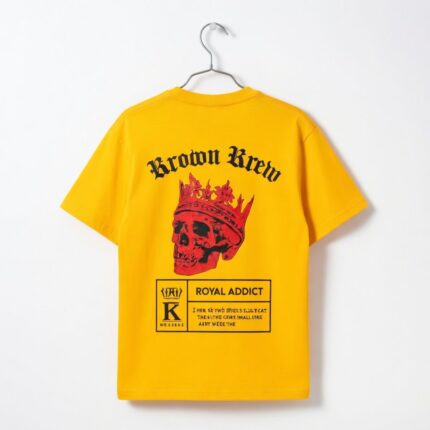 Krown Krew Official Color Yellow Shirts for Men